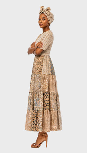 Shwe Patchwork Dress 32-38