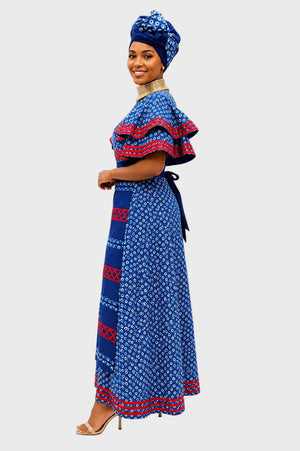 DT Shwe Peplum Sleeve 3pc Dress