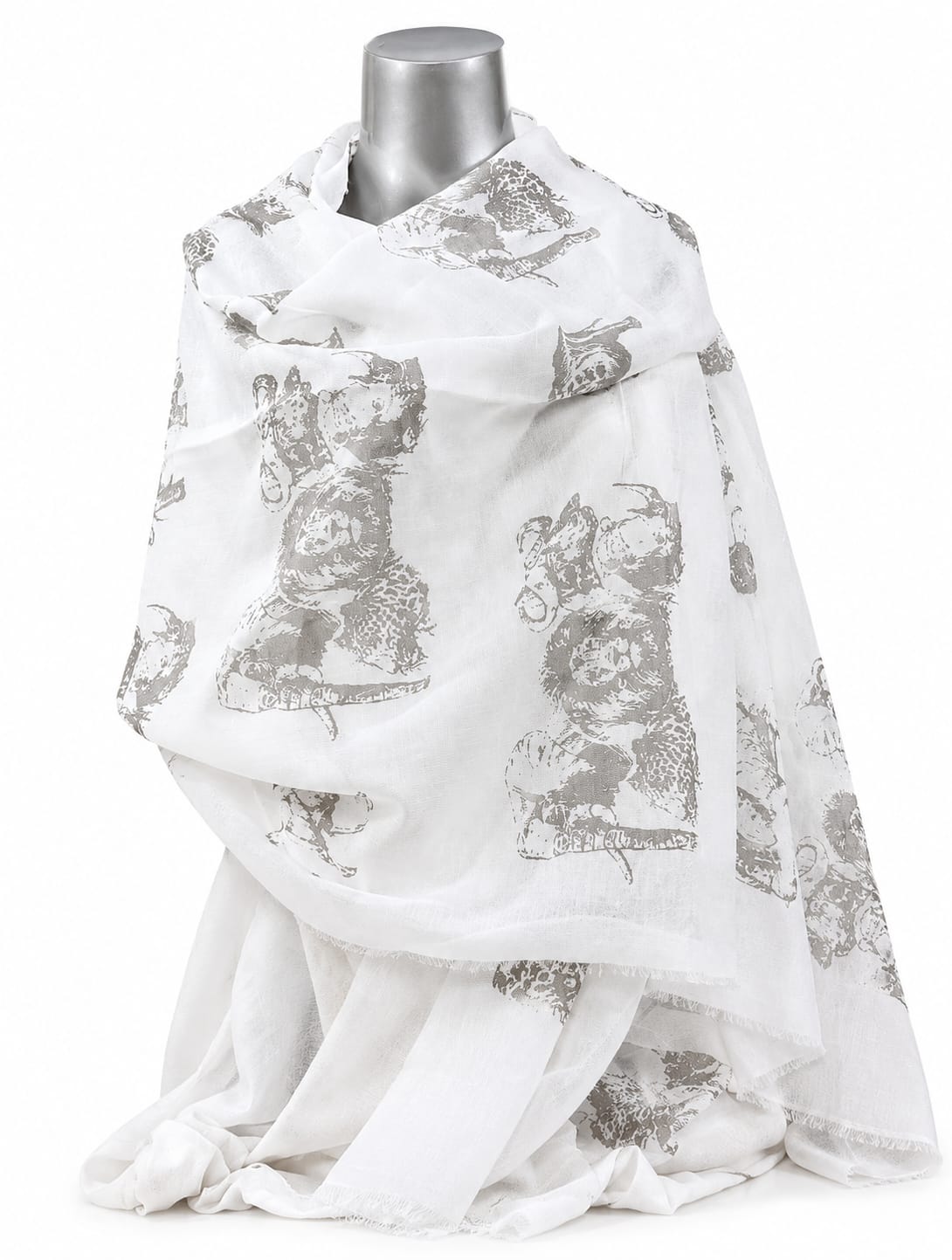 Animal Print Light Scarf