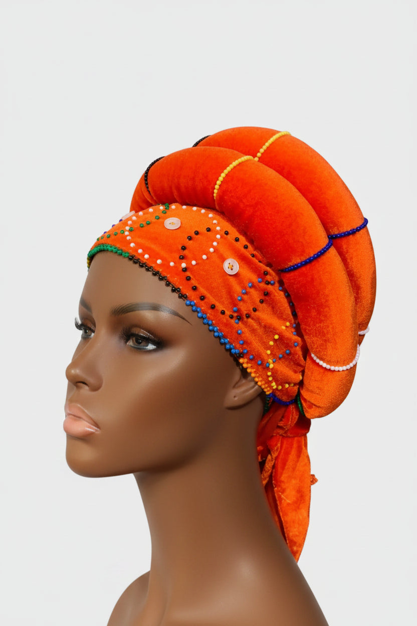 Xhosa Beaded Velvet Tuku