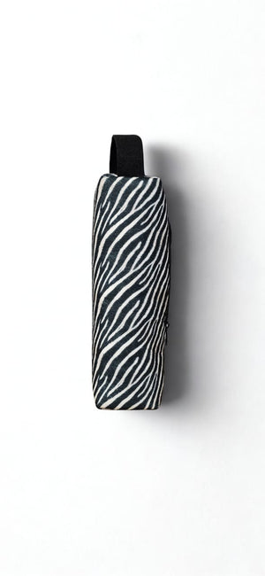 Zebra Print Eco-Felt Champagne Bag