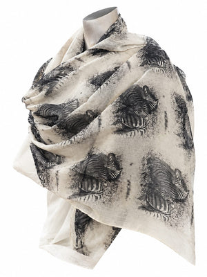 Animal Print Light Scarf
