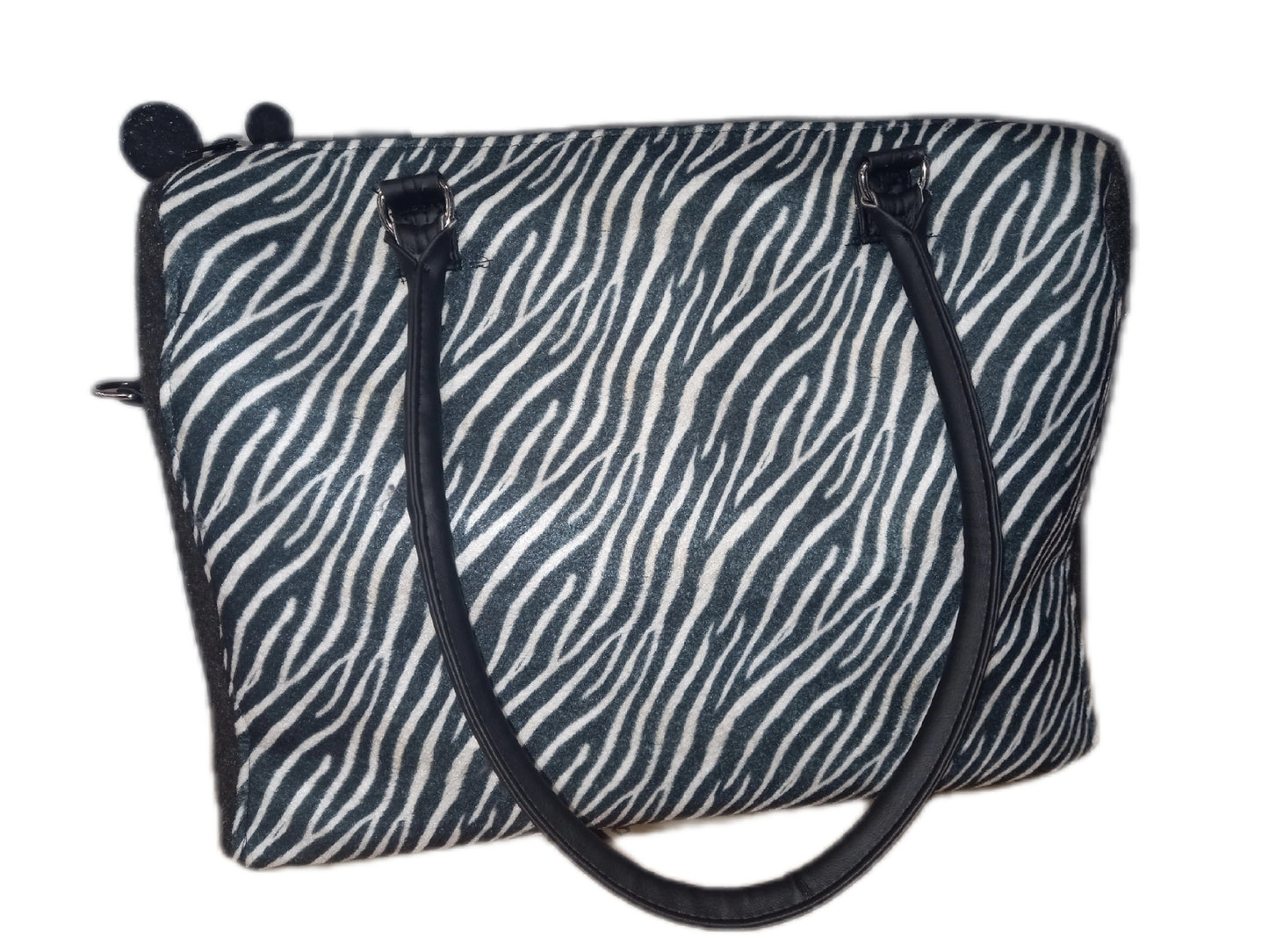 Zebra Print Eco-felt Weekender Bag