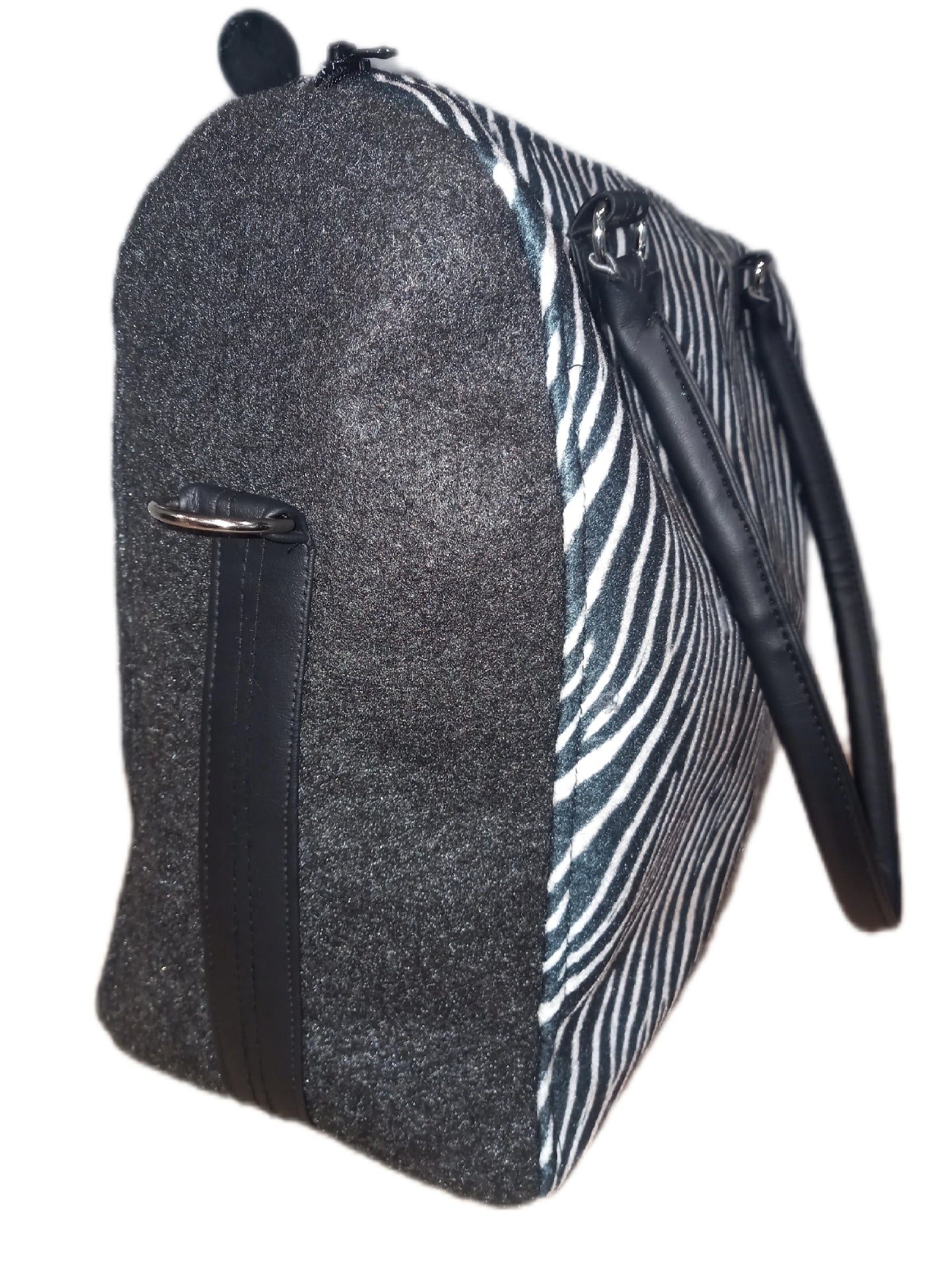 Zebra Print Eco-felt Weekender Bag