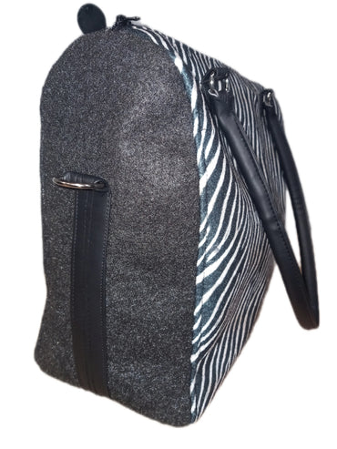 Zebra Print Eco-felt Weekender Bag